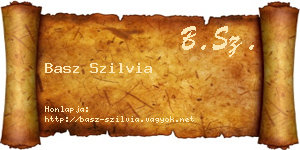 Basz Szilvia névjegykártya